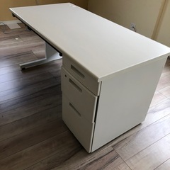 オフィステーブル　テーブル　机　オフィス　デスク　引き出し　店舗　会社　事務　作業台　約140 ×約70×約70の画像