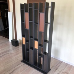 本棚　 イシェルフ　収納　収納家具　オープンラック　ラック　木製　ディスプレイ　店舗　オフィス　約163cm×約90cm×約25cm　の画像