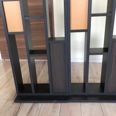 本棚　 イシェルフ　収納　収納家具　オープンラック　ラック　木製　ディスプレイ　店舗　オフィス　約163cm×約90cm×約25cm　の画像
