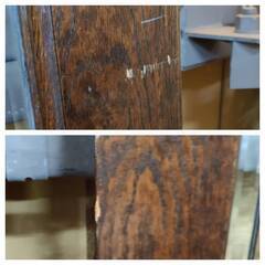 【愛品倶楽部柏店】アンティークデザイン扉 飾りカットガラス 金属装飾 ※現状品の画像