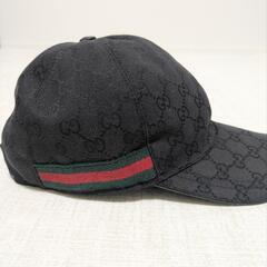 値下げ依頼専用Gucci GGパターン キャップ 黒 - メルカリ