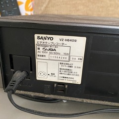 サンヨー　ビデオテープレコーダーの画像