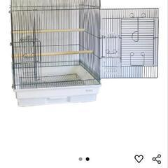 HOEI465 手のり ケージ 中古 餌入れ新品の画像