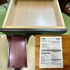 説明書付き【ニトリ ワゴンライズ 】ダイニングテーブル バタフライ キャスター付の画像