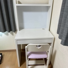 【引き取り限定】IKEA/イケア 学習机 ＋ 椅子  2021/10/16購入 キッズデスク・学習机｜IKEA【公式】家具・インテリア雑貨通販