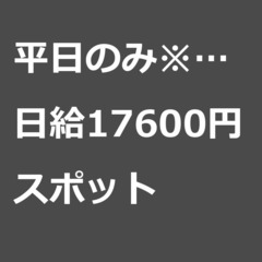 【スポット案件/大募集!!】【日給17600円】神奈川県小田原市...