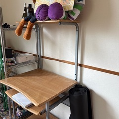 パソコン机　椅子なし
の画像