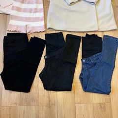 【美品多数】マタニティ用品まとめ売り　M〜Lサイズ　出産準備　マタニティズボンの画像