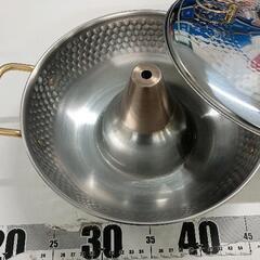 0708-175 美味百選 ステンレス製 しゃぶしゃぶ鍋 両手鍋 鍋 26cmの画像