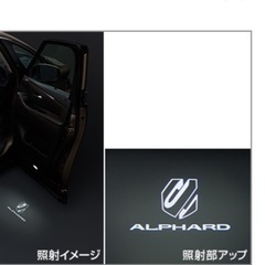 40アルファード用プロジェクションカーテシイルミの画像
