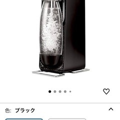 【美品】SodaStream(ソーダストリーム)　SSM1063　炭酸水メーカー　ソーダストリーム　ソースV3　ブラックの画像