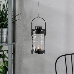 最終価格‼️半額以下‼️IKEA イケア GLIMRANDE グリムランデ ティーライト用ランタン 室内/屋外用, ブラック 504.275.52の画像