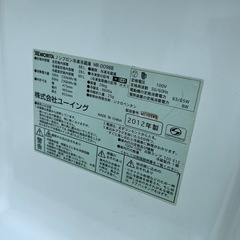 【横浜市内配達】ユーイング 2ドア冷蔵庫 MR-D09BB 88Lの画像