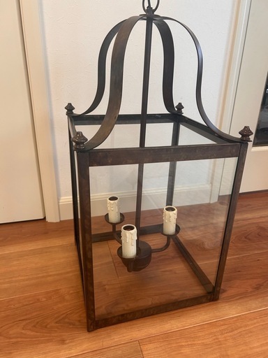 ヴィンテージ スクエアガラス照明