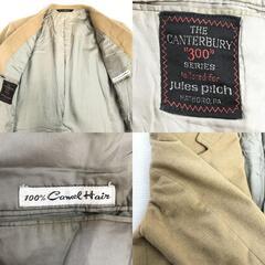 Canterbury 300 Series/jules pilch★起毛ウール/テーラード/ブレザージャケット/秋冬【メンズM-L程度/総裏/キャメル】の画像