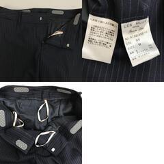 レミュー/LES MUES【上-LL/下-M/レディース/紺ストライプ/NAVY】の画像