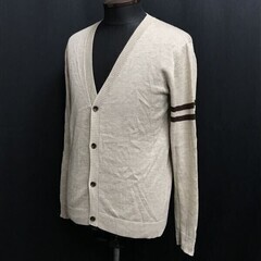 ハイストリート/HIGH STREET★カーディガン【メンズFREE(L程度/茶/ベージュ/light brown/Vネック】トルネードマート/Tops/Sweater◆cBH654の画像