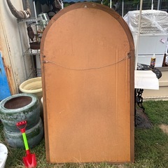 美品　スペイン　高級輸入家具　モザイク装飾が美しい!!ベネチアンスタイルのアーチ型ウォールミラーの画像