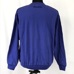 80s-90s?/Vintage/日本製★トランピオ/TRAMPIO/トーヨータイヤ★ビッグロゴ/スウェットトレーナー【メンズL/青】の画像