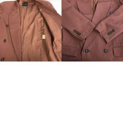 日本製/90s?/レトロ★イシュー/ISSUE★ウール100％/ダブルブレストジャケット【メンズM/オレンジ系/terracotta orange】の画像