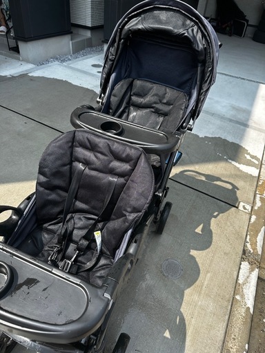 カトージ　2人でゴーDX レインカバー付き