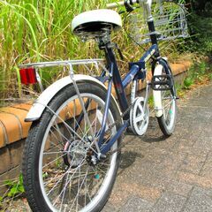 中古自転車 simple style ミニベロ ミニサイクル 自転車 20インチ 取付式LEDライト 通勤 通学 近所のお出掛けなどにの画像