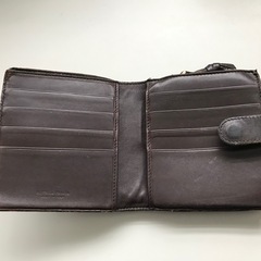 ボッテガヴェネタ  レザー 折り財布 ダークブラウン の画像