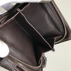 ボッテガヴェネタ  レザー 折り財布 ダークブラウン の画像