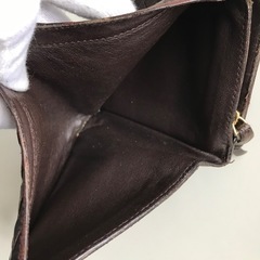 ボッテガヴェネタ  レザー 折り財布 ダークブラウン の画像