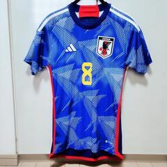 【お値下げ中！】サッカー日本代表ユニフォーム adidas 堂安律 8 サッカーウェア サムライブルー アディダスの画像