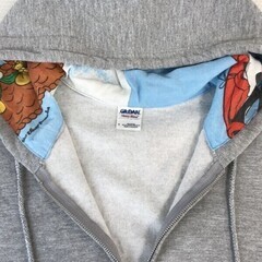レア★ギルダン/GILDAN x Disney★ディズニー/ミニー & グーフィー/スウェットパーカー【メンズS/グレー】ミッキー/Jacket/Jumper◆cBH526の画像