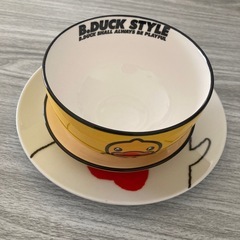 ローソン限定プレート　ダックプレート&茶碗　セットの画像