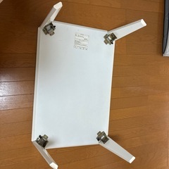 折りたたみテーブ/ホワイトの画像
