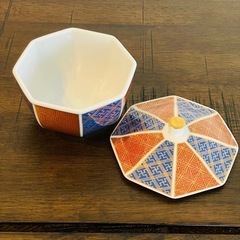 新品未使用 有田焼 錦松梅 清秀作 和食器 蓋付き 小鉢の画像