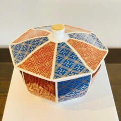 新品未使用 有田焼 錦松梅 清秀作 和食器 蓋付き 小鉢の画像