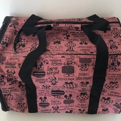 M【未使用品】ディズニー Disney ペット用 キャリーバッグ キャリーケース ミッキー&ミニー ペット用品の画像
