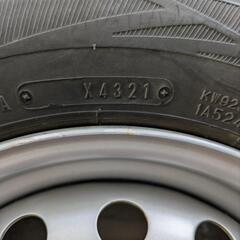 145R12 6PR　ホンダ軽アクティビティバン貨物用スタッドレスタイヤ4本セット　の画像