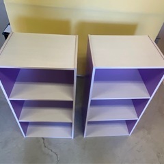 ◎ カラーボックス　パープル　2個まとめての画像