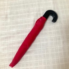 折り畳み　赤系　傘　高島屋ノベルティ:雨用:カバー付きの画像