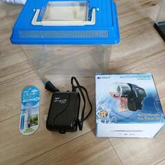 美品水槽フルセット☆新品自動エサやり器付き！の画像