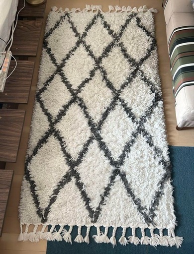 ベニワレン風 モロッカンラグ 80×150 (tamaki) 白楽のカーペット