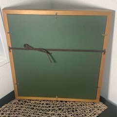 配送可能　色紙　寿　山萬丈高 落款印　額装　書　木製額縁　書道 書画　アート　美術　アンティーク　古玩　古董　骨董　インテリアの画像