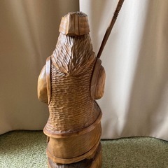 北海道 アイヌ長老人形 木彫　彫刻　縁起物　置物 木工芸 作家　民芸品　の画像