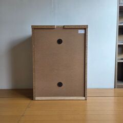 未使用訳あり 天然木桐　PCデスク 幅約60 ブラウン 木製 デスク プリンター パソコンラックキーボードテーブル付 リビング収納 引き出しの画像