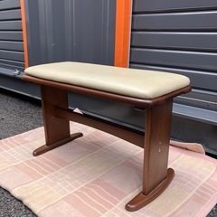 木製ベンチ　ニトリの画像