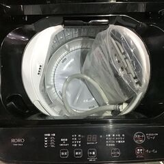 【取引成立】RORO　全自動電気洗濯機　YWM-T55LK　2024年製　高年式　5.5kg　通電確認済み【中古】の画像