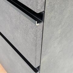 [福岡支店]　パモウナ　キッチンカウンター　セラミカネロ　ソフトクローズ　1500Wコンセント　国産家具　レンジ台の画像