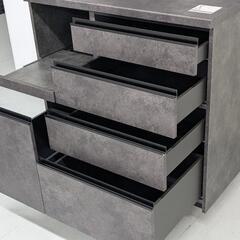 [福岡支店]　パモウナ　キッチンカウンター　セラミカネロ　ソフトクローズ　1500Wコンセント　国産家具　レンジ台の画像
