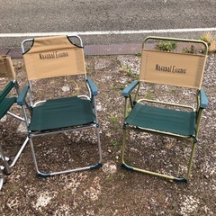 アウトドア　チェア　折りたたみ　1人がけ　2人がけ　まとめての画像