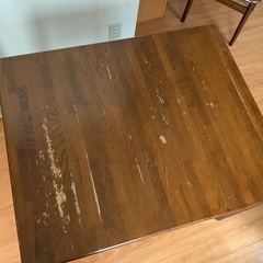 日進木工 伸長式 ダイニングテーブルセット チェア 1脚 オークの画像